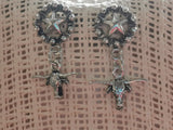 Aretes modelo Estrella con cabeza toro, pendientes - Tiendacharra.com - Bodega Tienda Charra