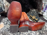 Bota horma Bulldog piel de cocodrilo (Café) - Tiendacharra.com - Bodega Tienda Charra