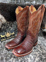 Bota horma Bulldog piel de cocodrilo (Café) - Tiendacharra.com - Bodega Tienda Charra