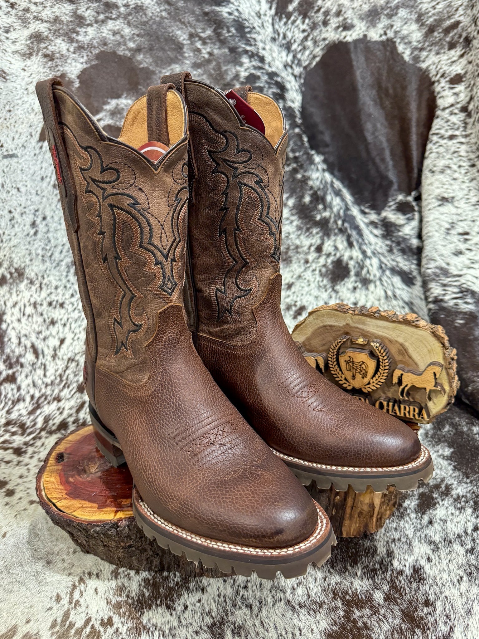 Rio Grande rodeo style boot Mexicali bull neck model