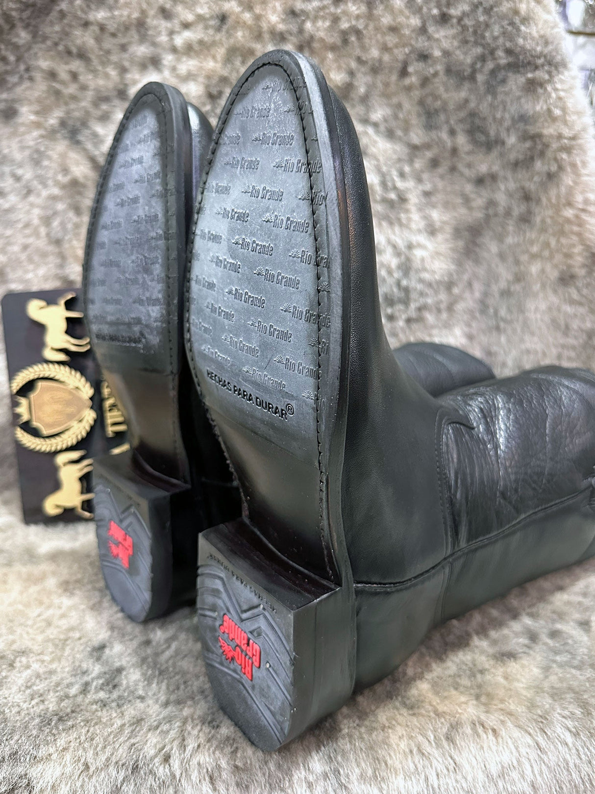 Bota Roper Negra clásica marca Río Grande - Tiendacharra.com - Bodega Tienda Charra