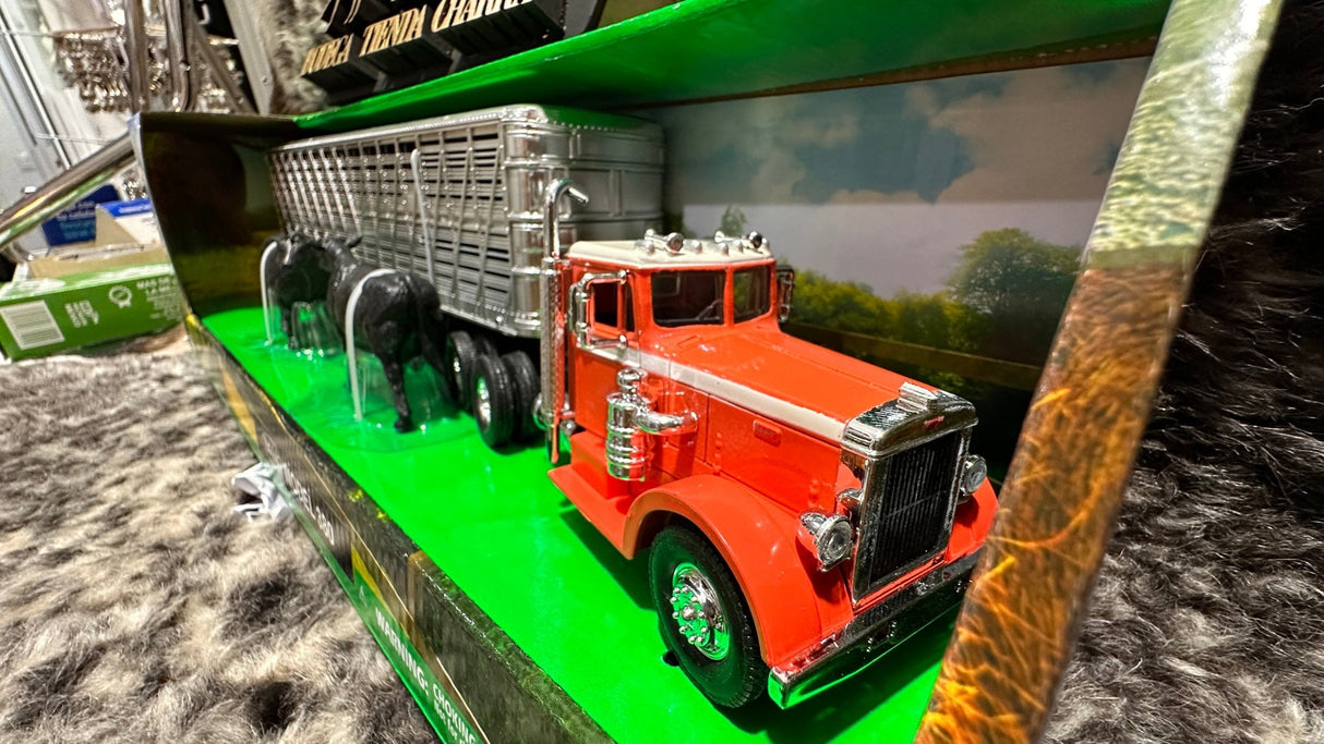 Camión ganadero Peterbilt 380 con toros - Tiendacharra.com - Bodega Tienda Charra