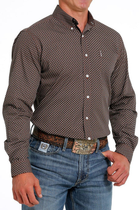 Camisa Cinch Cafe MTW1347082 BRN - Tiendacharra.com - Bodega Tienda Charra