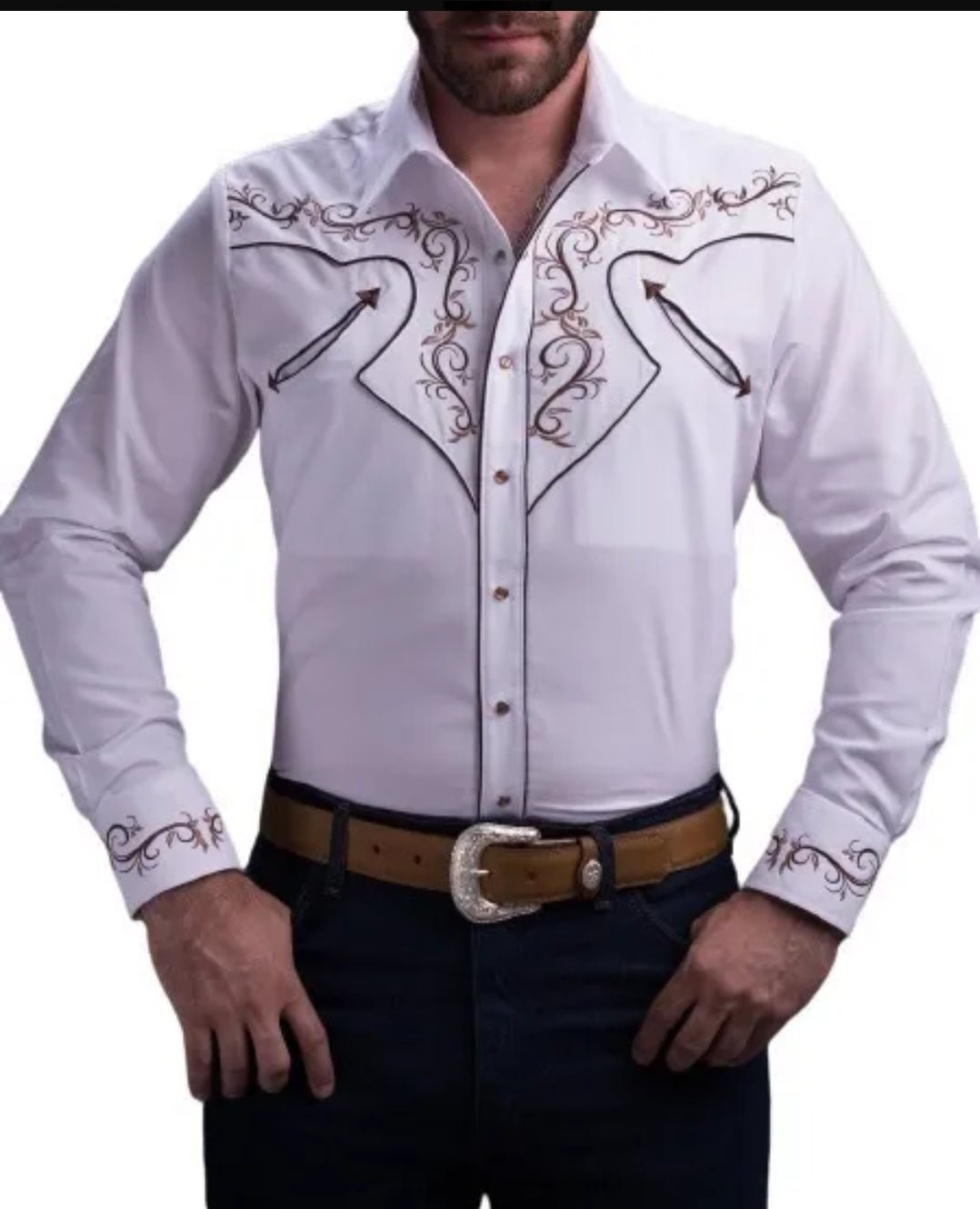 Camisa Rafael Amaya 053CA01 BLANCA - Tiendacharra.com - Bodega Tienda Charra