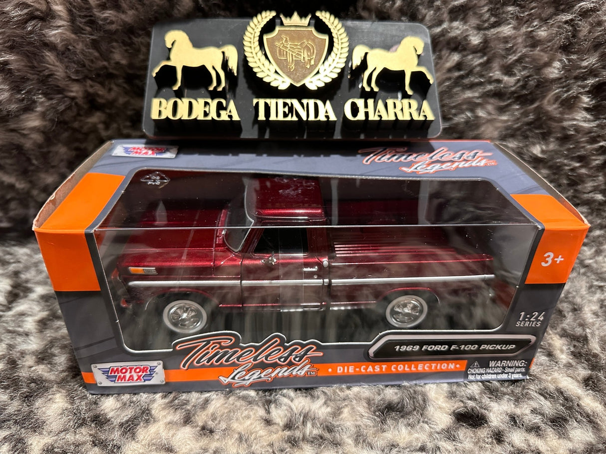 Ford 1969 F - 100 tinta - escala 1/24 - Tiendacharra.com - Bodega Tienda Charra