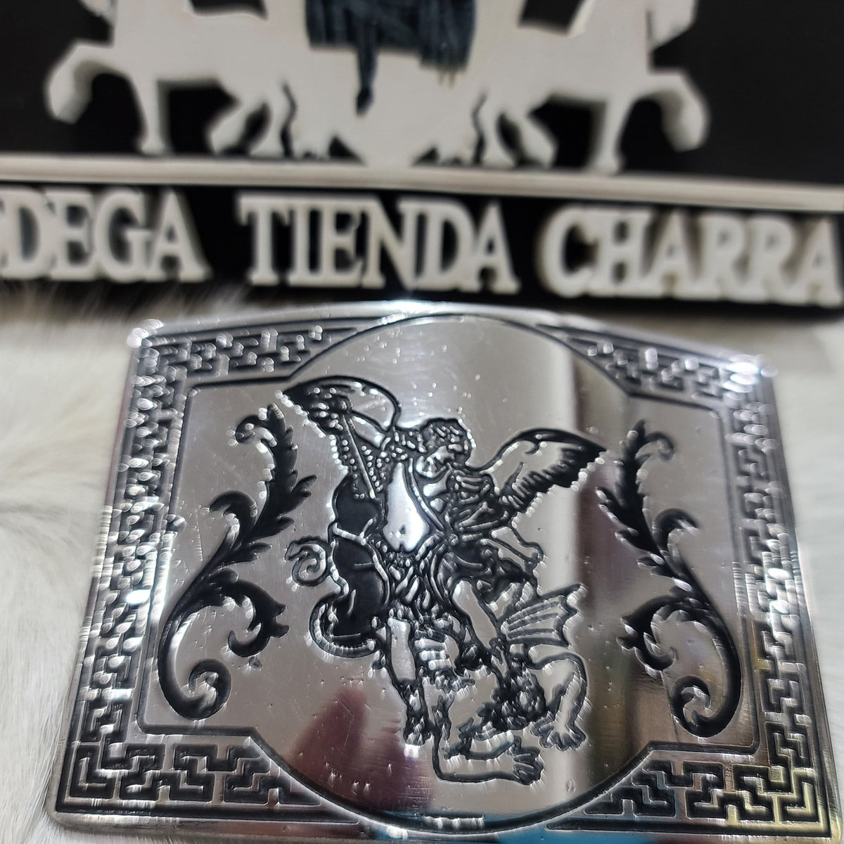 Hebilla acero inoxidable con tinta HCT110 - Tiendacharra.com - Bodega Tienda Charra