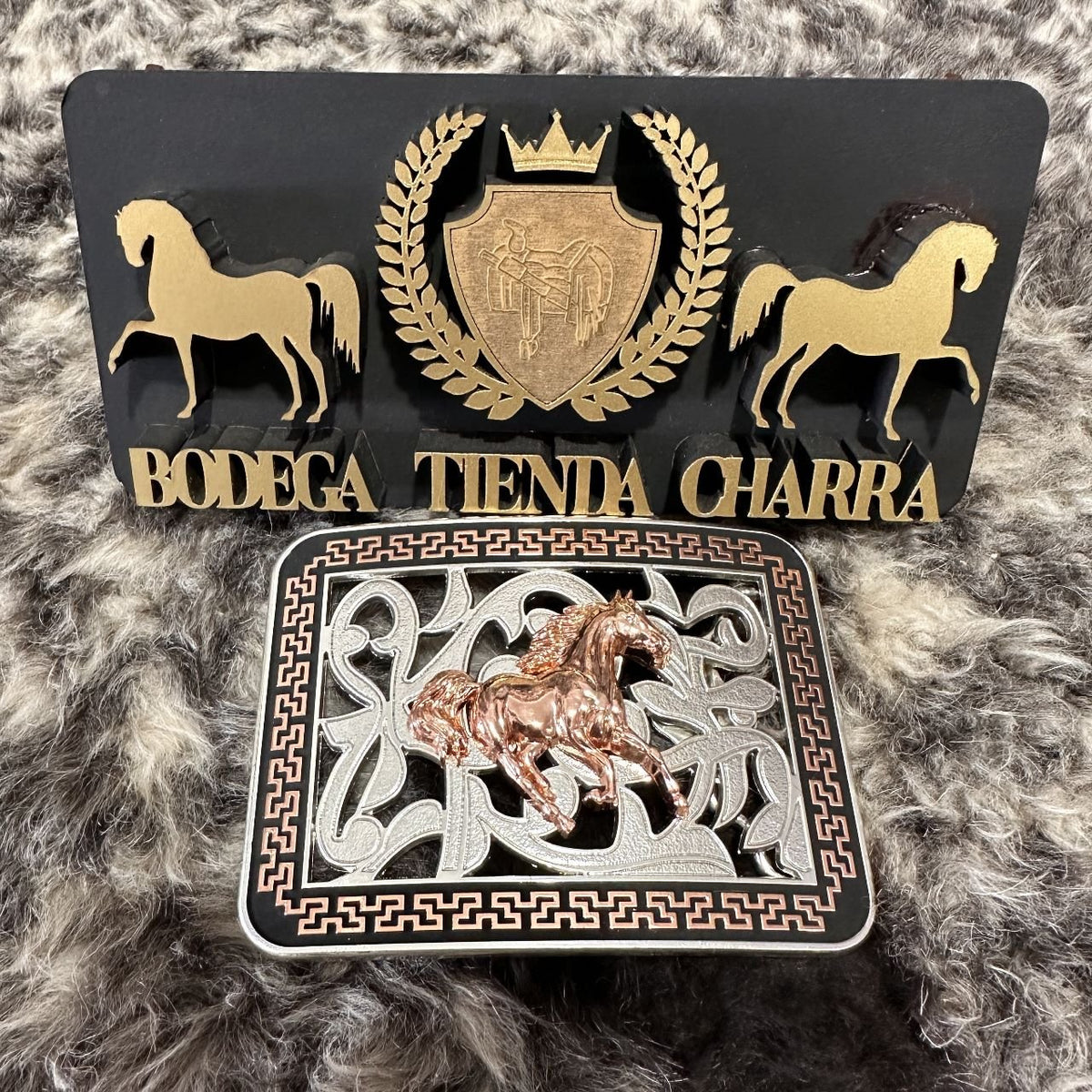 Hebilla charra en alpaca HCAL010 - Tiendacharra.com - Bodega Tienda Charra