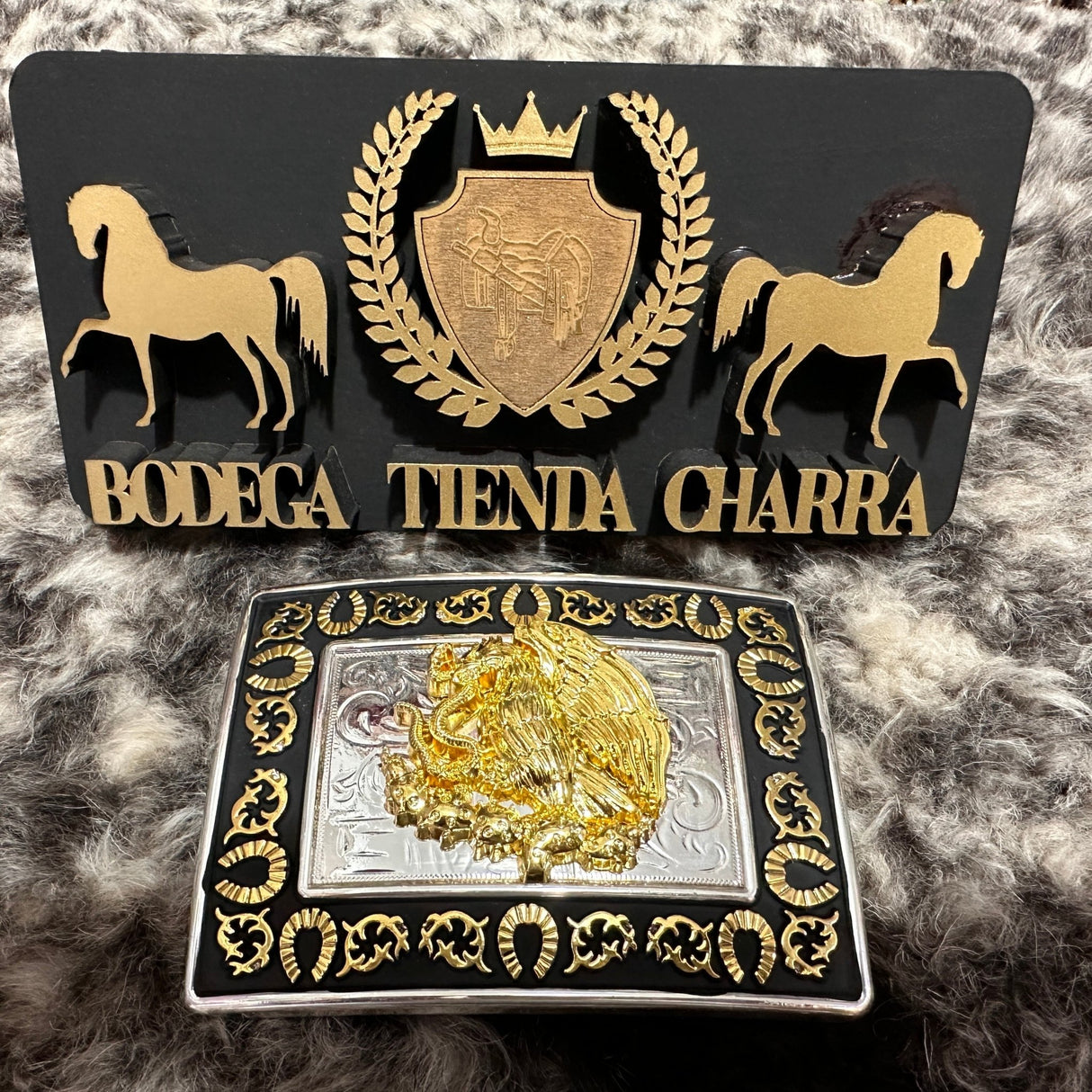 Hebilla charra en alpaca HCAL02 - Tiendacharra.com - Bodega Tienda Charra