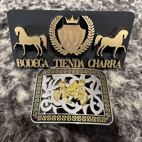 Hebilla charra en alpaca HCAL07 - Tiendacharra.com - Bodega Tienda Charra