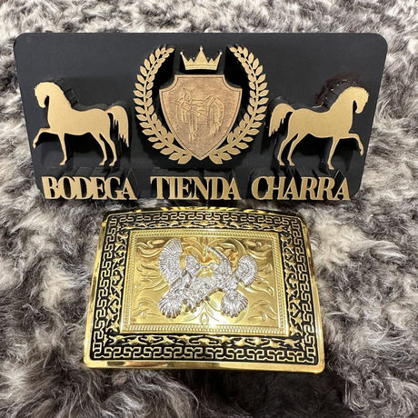 Hebilla charra en alpaca HCAL08 - Tiendacharra.com - Bodega Tienda Charra