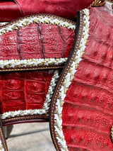 Silla charra cocodrilo herraje chapeado en oro OUTLET - Tiendacharra.com - Bodega Tienda Charra
