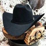 Texana modelo El Patrón 30x - Negra Marca Stetson - Tiendacharra.com - Bodega Tienda Charra