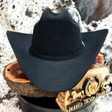 Texana modelo El Patrón 30x - Negra Marca Stetson - Tiendacharra.com - Bodega Tienda Charra