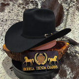 Texana modelo El Patrón - Negra (Tombstone) - Tiendacharra.com - Bodega Tienda Charra